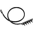 ASHATA Ventilateur Câble Répartiteur, 4-Pin 5 Ports hub de Ventilateur de Refroidissement à processeur Ventilateur Répartiteu