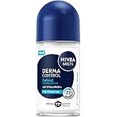 NIVEA MEN Men's Roll on Deodorant Derma Control Defend 50 ml, 72 Hours Anti Perspirant Protection, Protection Against Irritation, Hyaluronic