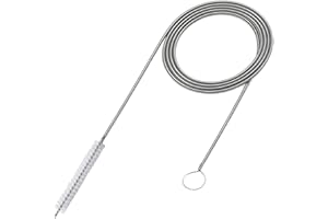 RUNFENG 1 Pièces Brosse de Dragage pour Réfrigérateur, 140cm-150 cm Brosse de Nettoyage Flexible,Tuyau Brosses de Nettoyage pour Nettoyage d'évier,Débloquer Les Tuyaux avec Trou de Drainage étroit