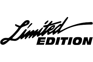 Custom Vinyl Pegatina Limited Edition (Negro)