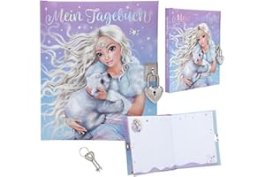 ‎DEPESCHE Depesche 12054 TOPModel Iceworld - Tagebuch mit Model-Motiv in Blau und Violett, kleinen Eisbären, einem Schloss und 192 verzierten Papierseiten