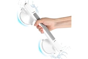 HUMTEOXI Uchwyt prysznicowy w podeszłym wieku, 1 szt. x 33 cm, bez wiercenia, maksymalne obciążenie wynosi 110 kg, uchwyt prysznicowy odpowiedni do łazienek, wanien i toalet