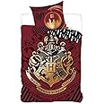 Parure De Lit Harry Potter 140x200 Cm + Taie D'oreiller 65x65 Cm - Coton, Enfant