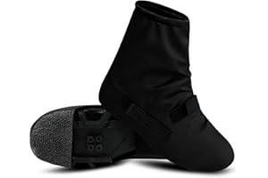 bruwaa Winter Schuhüberzieher Windfest Kälteschutz mit Reflektoren|Cycling Fahrrad Überschuhe für Herren und Damen |Regenschutz Gamaschen für Fahrradfahrer | Verstellbare Klettbefestigung