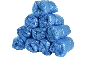 NOVAGO- Lot de 100 Surchaussures jetables protège chaussures Couvre-chaussure plastique (100)