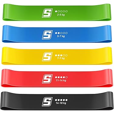 Set Bandes Élastiques Musculation 4 Niveaux - 2 M, TPE Skin-Friendly - Sac De Transport - Yoga, Fitness, Pilates