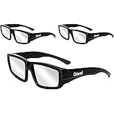 QIWEI Solar Eclipse Glasses ISO 12312-2 Approved Plastic Frame Pack 3