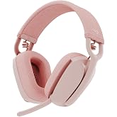 Logitech Zone Vibe 100 Kablosuz Kulak &Uuml;st&uuml; Kulaklık, G&uuml;r&uuml;lt&uuml; &Ouml;nleyici Mikrofon, Pembe