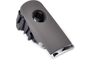 ihreesy Empuñadura Guantera Tapa Empuñadura,8E1857131 Manija Caja de Guantes Manija Izquierda Tirador Caja de Guantes Compatible con A4 B6 B7 2002-2008,Con Agujeros Gris