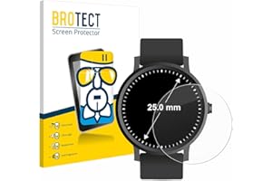 brotect Protection Écran Verre pour Montres (Circulaire, ø: 25 mm) Film Protecteur Vitre 9H [Anti-Rayures, Transparent]