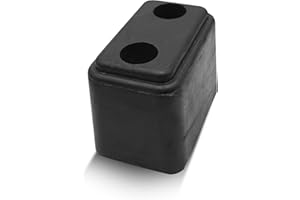 DOJA Barcelona | Tampone in Gomma per Camion | 1 Pz | Cunei Frenanti per Roulotte | 116x74x86mm | Gomma | Accessori Camion | per Rimorchio, Caravan, Fermaruota, Garage, Parcheggio