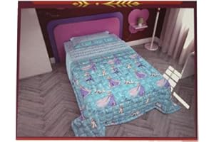 Viterbo Biancheria Copriletto Trapuntino Trapuntato Personaggi Disney 1 Piazza Singolo Frozen (Disney) (1687)