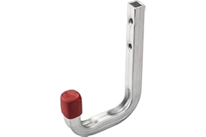 8 pièces de OrgaTech Crochet Tout Usage Crochet Mural Crochet de Fixation en Acier zinqué / 80 x 120 mm / Capacité de Charge 45 kg / Crochet Universel Crochet de Cave ou Garage