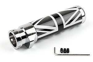 Bruce & Shark Copertura di emergenza del freno a mano con maniglia nera Union Jack per Mini Cooper