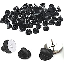 30 Perni Di Bloccaggio In Metallo Per Spille E Badge - Chiusure Di Ricambio Argento Per Gioielli Fai Da Te - Foto 8