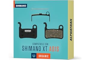 ALPHATRAIL MTB Pastiglie freno per freni Shimano A01S Deore XT XTR SLX Saint I Resina ad alte prestazioni I Durevole e perfetta per e-bike e mountain bike I 1 coppia di pastiglie freno a disco organiche