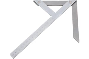 FASJ Zentrierwinkel-Messlineal, Zentrierwinkelmessgerät mit hoher Härte, klares Ablesen für Winkelmarkierungen für die Hardware-Bearbeitung zum zylindrischen Zentrieren und Markieren