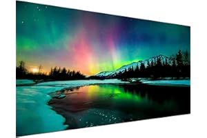 Eletiffi Diamond Painting Broderie Diamant Peinture Kit Complet en Perle a Coller Paysage Accessoires Canevas 5d Tableau Enfant Adulte Strass Lot Puzzle Dessin Decoration Murale Chambre Aurore