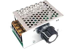 Fasizi AC 220V 4000W Regulador de Voltaje Electrónico SCR de Alta Potencia, Regulador de Velocidad del Termostato