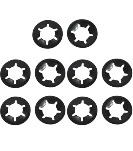 100 Stück Sternschloss Sicherungsscheiben 6x14mm - Innenzahn Unterlegscheiben