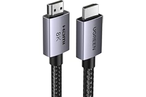 UGREEN Kabel HDMI 2.1 8K 60Hz 4K 240Hz 165Hz 144Hz 120Hz 48Gbit/s High Speed, Kabel HDMI 2.1 Ultra HD eARC HDR 10+ HDCP Dolby Vision VRR Kompatybilny z TV/PS5/PS4/ Xbox Series X/Monitor/Laptop (10M)