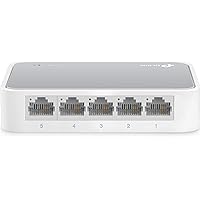 TP-Link TL-SF1005D Switch Desktop, 5 Porte RJ45 10/100 Mbps, Plug & Play