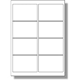 Label Planet® 8 Per Page/Sheet, 10 Sheets (80 Sticky Yellow Labels