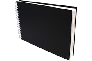 Artway Studio - Libro di schizzi ad acquerello A4 rilegato a spirale - Paesaggio - 48 facciate / 24 pagine - 300 gsm (35% cotone) - Copertina rigida