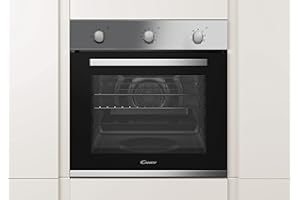 Candy Timeless OCTA02I Forno Elettrico Ventilato da Incasso, 65 Litri, 8 Funzioni, 2 Griglie e 1 Leccarda, Classe A+, 59,5x56,8x59,5 cm, Inox
