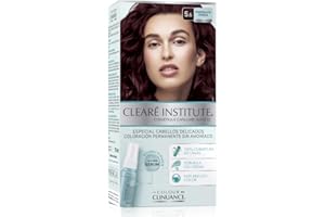 CLEARÉ INSTITUTE Colour Clinuance | Teinture Capillaire pour Cheveux Délicats | Coloration Permanente Sans Ammoniaque | Couleur Intense | Couverture À 100% | Testé Dermatologiquement | 5.6 Chocolat Cerise