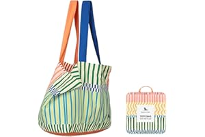 Dock & Bay Everyday Beach Tote Bag - Reusable Carrier Bag for Daily Use - Carries Up to 10kg - 100% Recycled Materials