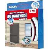 Badem10 Bondit Su Bariyeri Kapı Altı Sızdırmaz Su Tutucu Yapışkanlı Slikon Bant Bandı 2 METRE BND01020015