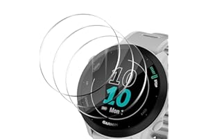 Zerrshoo Vetro Temperato per Garmin Forerunner 55 Pellicola Protettiva, per Garmin Forerunner 55 Vetro Temperato 3 Pezzi, 9H Anti Graffio/HD per Garmin Forerunner 55 Vetro Pellicola Protettiva