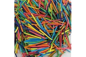 MAJOR BRUSHES 2000 Couleurs Assorties en Bois Allumettes Paquet en Vrac