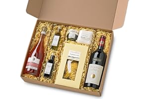 FATTORIA SAN VINCENZO Präsentkorb Grande Festa Italien Feinkost Geschenk für Männer und Frauen zu Weihnachten I Geschenkkorb Geschenkbox mit Wein, Olivenöl und Spezialitäten aus der italienischen Gourmet-Küche