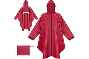 BTNEEU Poncho Antipioggia Impermeabile Donna Giacca Antipioggia Uomo con Cappuccio e Maniche e Tasca Riutilizzabile Mantella da Pioggia Lungo per Trekking Campeggio Pesca