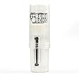 STRONG BONG Portable Travel Bong with Built-In Herb Grinder with Borosilicate Glass Shooter 18.8mm| Pocket-Friendly Size 6 Inch |2-in-1 Smoking Water Pipe + Crusher - Clear