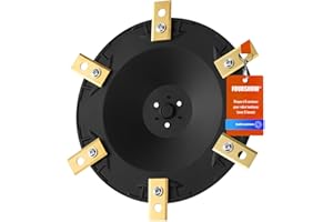 FOURSHOW Plateau de lame pour robot tondeuse à 6 lames, disque rotatif, compatible avec Worx Landroid L800 & L1000 (à partir de 2020) Swift
