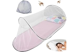 TELAOBAN Pop Up Moskitonetz Bett, 200 x 80 x 56 cm Faltbares Moskitonetz, Faltbares für Einzelbett, für Bett, Reisen, Outdoor Campin