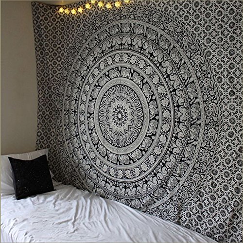 Goood Mal Queen Size Mandala Tapisserie Wand hängen Dekor Große Bohemian Hippie-Style Strand - 4