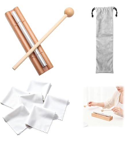 Carillon à Main Energy Chime – Tubes Sonores En Aluminium Et Bois, Pour Méditation, Yoga, éveil Musical, Dès 3 Ans
