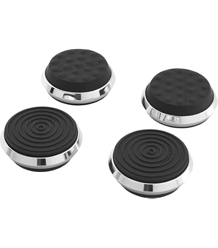 Pure-1 Set Absorber – Max. 25 Kg Belastung, 24 Mm Hoch, Schwarz, Mit Gelkissen & Luftkammer Für Audio-Komponenten