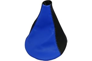 AERZETIX - Cuffia Soffietto - per Leva del Cambio - in Similpelle - pelle Nero e Blu