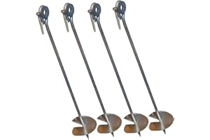 LOGGYLAND Tiktaktoo d'ancrage au Sol pour Poteau de balançoire Ensemble de 4