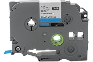 Cartridgeify Cintas de etiquetas de repuesto para Brother P-Touch Tapes TZ TZe-531 (12 mm x 8 m), negro sobre azul, para impresora de etiquetas PTouch PT-D210 PT-D220 PT-D200 PT-H110 PT-D400 H100LB