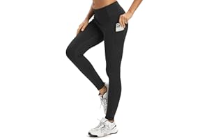 adorence Leggins Sportivi Donna (Morbido Come Un Burro, Vita Alta, 2 Tasche Laterali) Leggins Palestra Donna