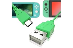 HEATFUN Switch USB-C Charger Cable – Fast Charging Cord for Switch Lite, OLED, Dock, Controller – Durable 4.92ft Type-C Cable in Green for Travel, Home, Car, Gaming Setup