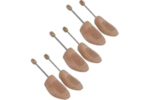 SIXYEAR Sneakerprofi Multipack 3 Paar Holz Spiralfeder Schuhspanner von Gr. 36-48 (Set von 3 Paar) Multipack, Schuhspanner:44/45