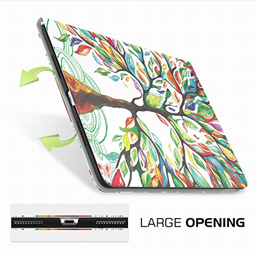 MoKo Hülle für iPad Pro 10.5 Zoll 2017 – Stoßfest Ledertasche Schutzhülle mit Auto Sleep/Wake up Funktion, Standfunktion und PC Bumper für Apple iPad Pro 10.5 Tablet, Banyan Grün - 9