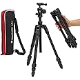 Manfrotto Befree Advanced AS, Camera Tripod, Twist Lock, Compatible with Arca-Swiss, Portable, Compact Travel Tripod Kit, Ball Head, Aluminium Photo Support, for DSLR, Mirrorless, Camera Accessories